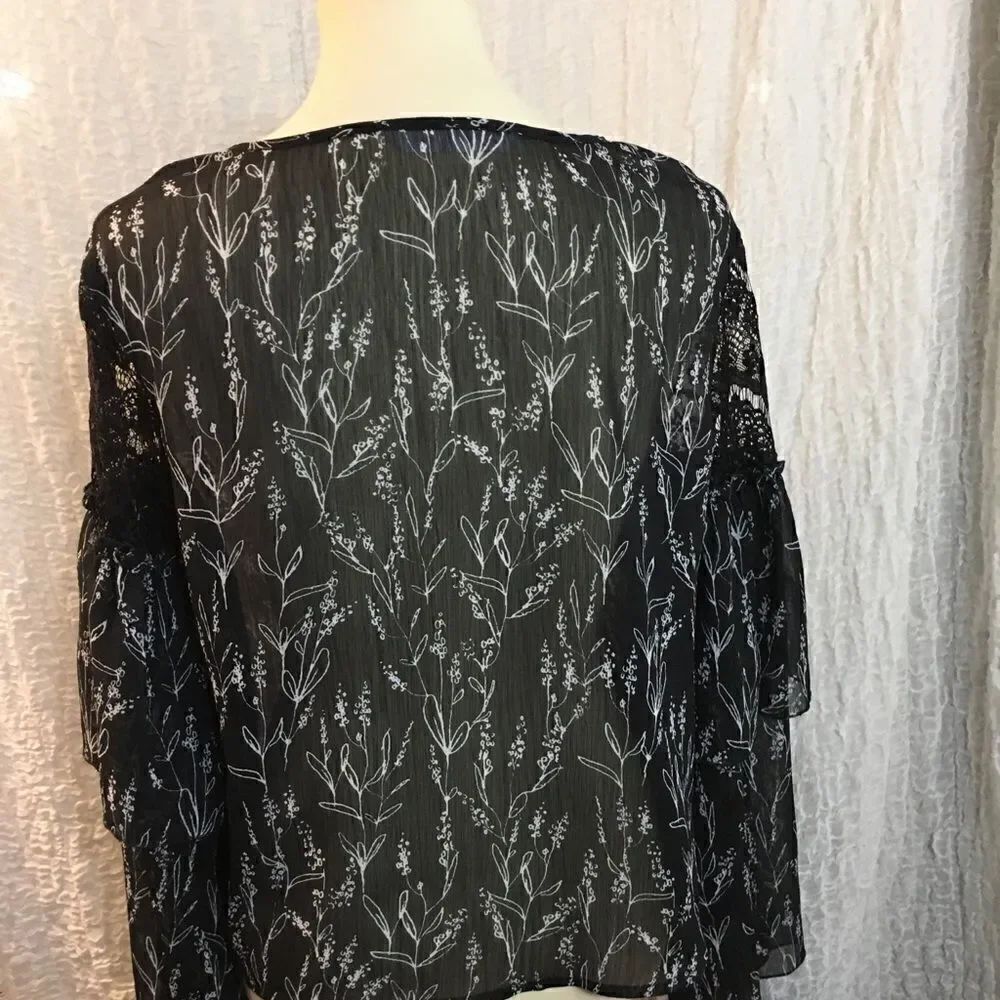 Zara Basic Black Top Size M - Picture 3 of 7